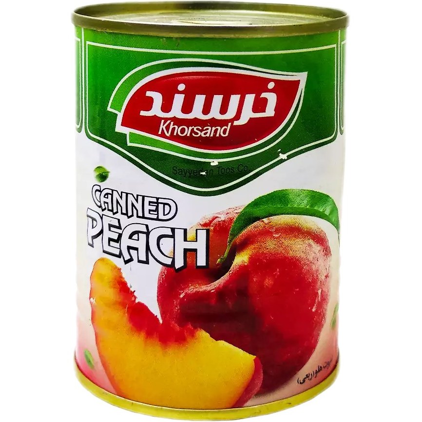کمپوت هلو 350 گرم خرسند